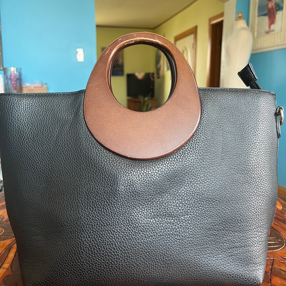 Elegant Black and Brown Women's Bag  Vintage.